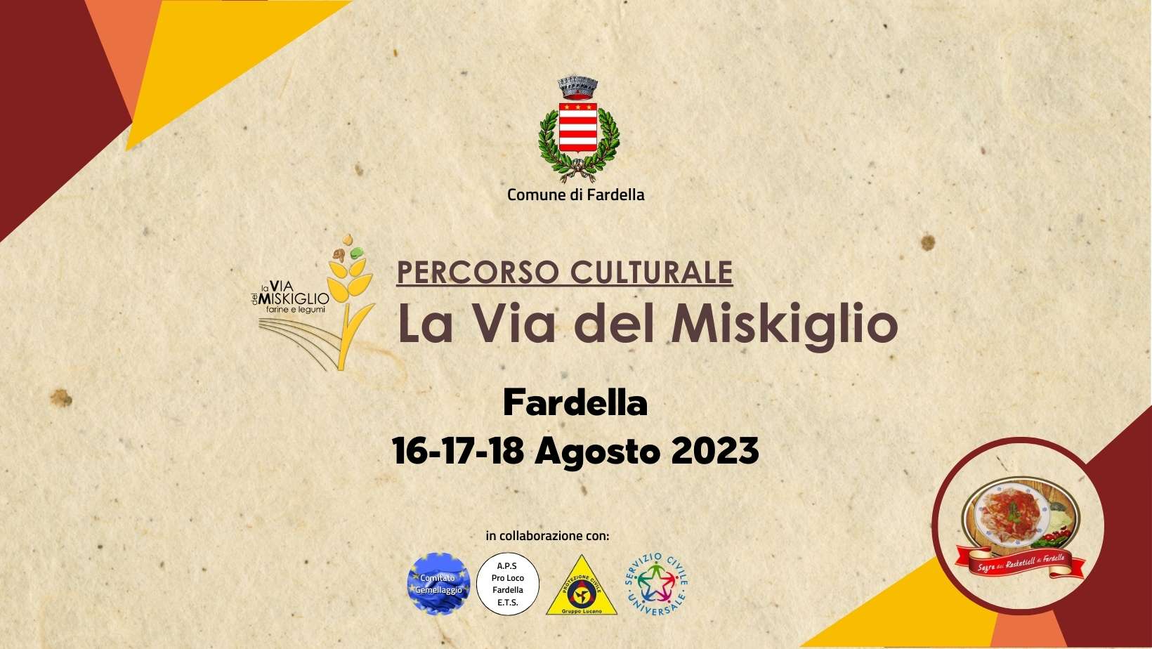 Scopri di più sull'articolo “La Via del Miskiglio” chiude il suo Tour estivo a Fardella il 16-17-18 Agosto