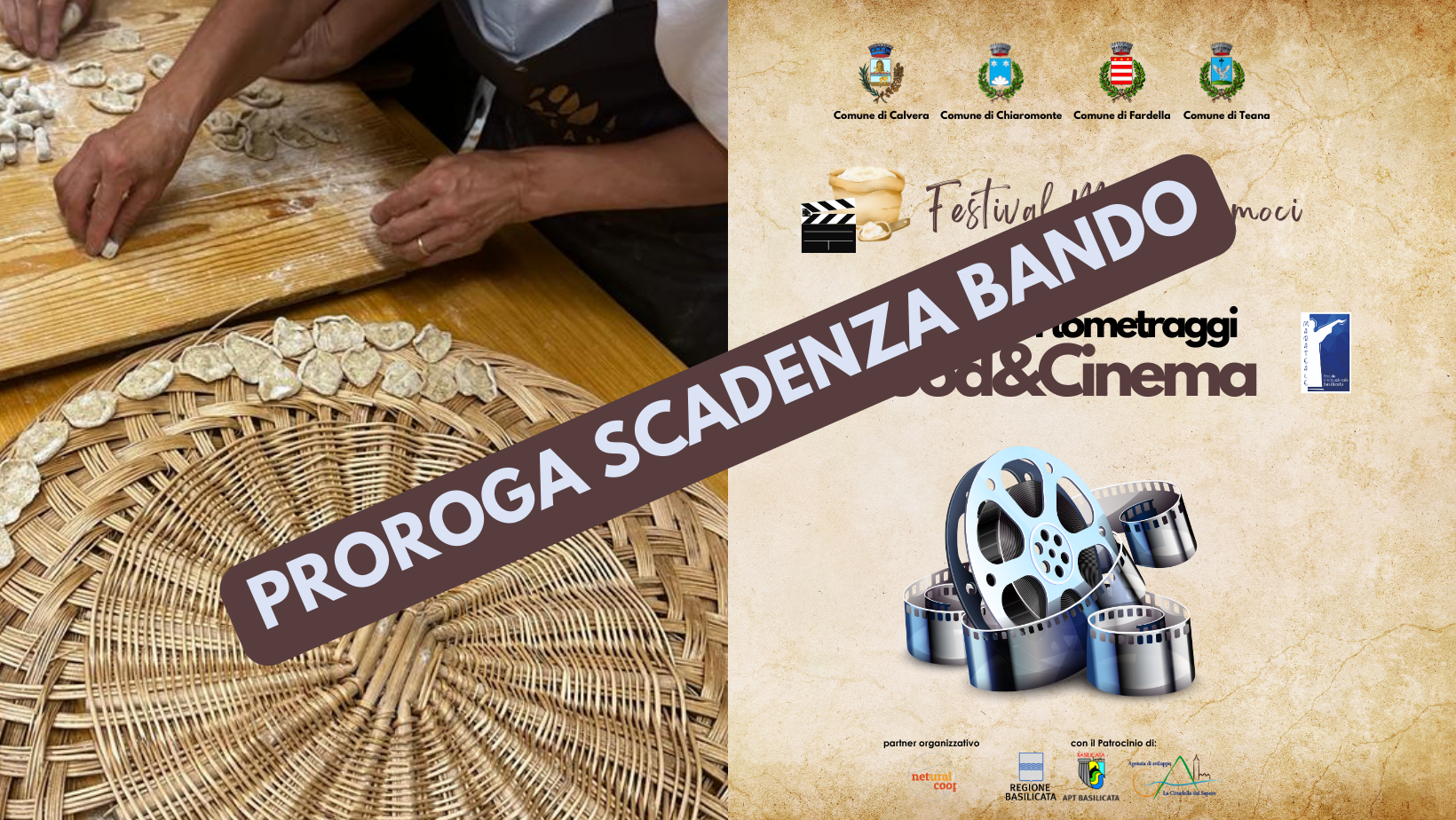 Scopri di più sull'articolo Prorogata la Scadenza del Bando Food e Cinema